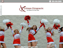 Tablet Screenshot of crimsonchiropractic.com